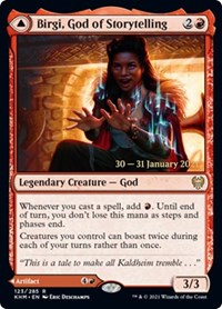 Birgi, God of Storytelling (123) [Prerelease Cards]