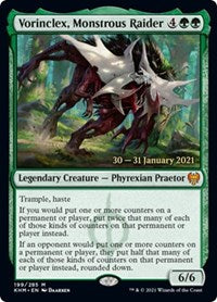 Vorinclex, Monstrous Raider (199) [Prerelease Cards]
