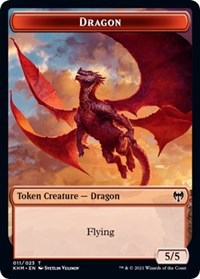 Dragon // Thopter Double-Sided Token (11 // 8) [Commander: Kaldheim]