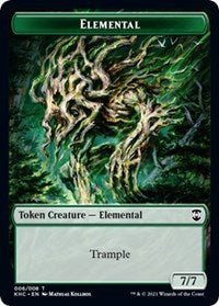 Elemental // Elf Warrior Double-Sided Token (6 // 15) [Commander: Kaldheim]