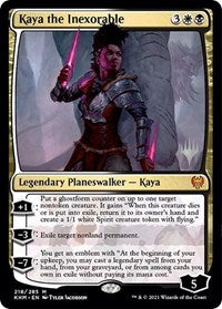 Kaya the Inexorable (218) [Promo Pack: Kaldheim]