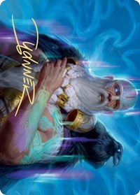 Alrund, God of the Cosmos Art Card (Gold-Stamped Signature) (9) [Art Series: Kaldheim]