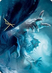 Cyclone Summoner Art Card (Gold-Stamped Signature) (13) [Art Series: Kaldheim]