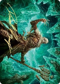 Draugr Necromancer Art Card (Gold-Stamped Signature) (22) [Art Series: Kaldheim]