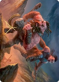 Dwarven Reinforcements Art Card (Gold-Stamped Signature) (33) [Art Series: Kaldheim]