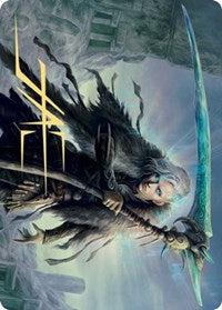 Egon, God of Death Art Card (Gold-Stamped Signature) (24) [Art Series: Kaldheim]