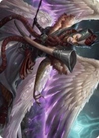 Firja, Judge of Valor Art Card (56) [Art Series: Kaldheim]