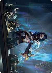 Halvar, God of Battle Art Card (Gold-Stamped Signature) (2) [Art Series: Kaldheim]