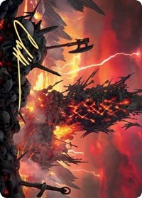 Immersturm Skullcairn Art Card (Gold-Stamped Signature) (71) [Art Series: Kaldheim]