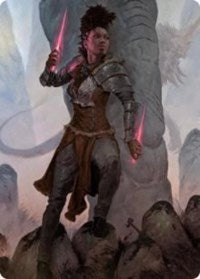 Kaya the Inexorable Art Card (58) [Art Series: Kaldheim]