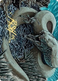 Koma, Cosmos Serpent Art Card (80/81) (Gold-Stamped Signature) (80) [Art Series: Kaldheim]