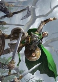 Maja, Bretagard Protector Art Card (61) [Art Series: Kaldheim]