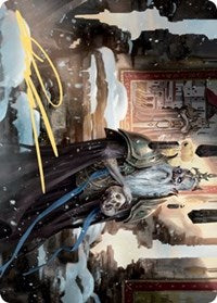 Narfi, Betrayer King Art Card (Gold-Stamped Signature) (62) [Art Series: Kaldheim]