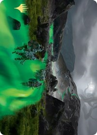 Path to the World Tree Art Card (Gold-Stamped Signature) (50) [Art Series: Kaldheim]