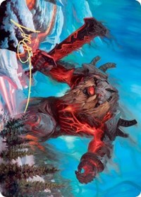 Quakebringer Art Card (Gold-Stamped Signature) (37) [Art Series: Kaldheim]
