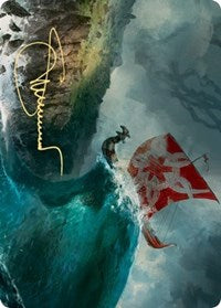 Run Ashore Art Card (Gold-Stamped Signature) (19) [Art Series: Kaldheim]
