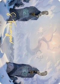 Snow-Covered Plains (74/81) Art Card (Gold-Stamped Signature) (74) [Art Series: Kaldheim]