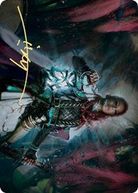 Tergrid, God of Fright Art Card (Gold-Stamped Signature) (27) [Art Series: Kaldheim]