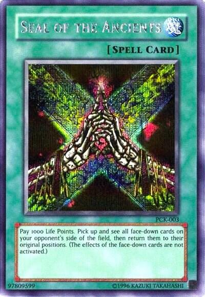 Seal of the Ancients (Power of Chaos: Kaiba the Revenge) (PCK-003) [Yu-Gi-Oh! Video Game Promotional Cards]