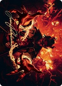 Tibalt's Trickery Art Card (Gold-Stamped Signature) (38) [Art Series: Kaldheim]