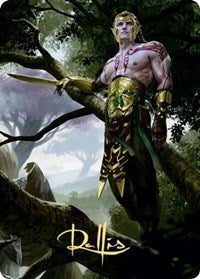 Tyvar Kell Art Card (Gold-Stamped Signature) (53) [Art Series: Kaldheim]