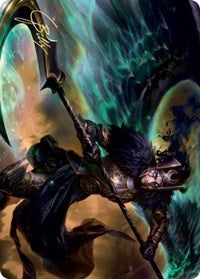 Vengeful Reaper Art Card (Gold-Stamped Signature) (29) [Art Series: Kaldheim]