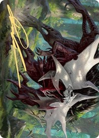 Vorinclex, Monstrous Raider Art Card (54/81) (Gold-Stamped Signature) (54) [Art Series: Kaldheim]