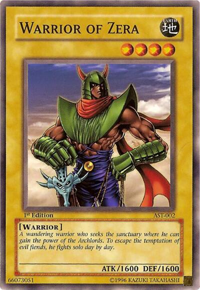 Warrior of Zera (AST-002) [Ancient Sanctuary]