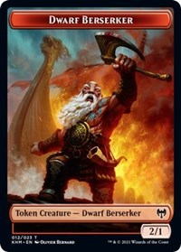 Dwarf Berserker // Shard Double-Sided Token (12 // 1) [Kaldheim]