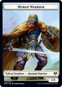 Human Warrior // Demon Berserker Double-Sided Token (3 // 10) [Kaldheim]