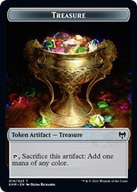 Treasure // Troll Warrior Double-Sided Token (19 // 16) [Kaldheim]
