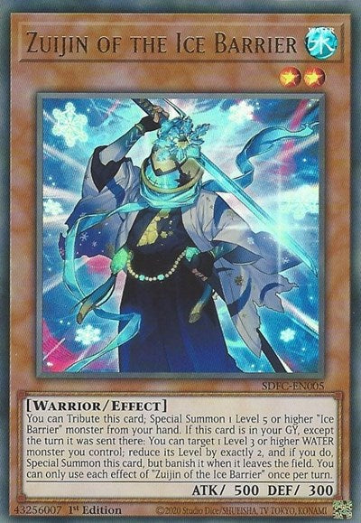Zuijin of the Ice Barrier (SDFC-EN005) [Structure Deck: Freezing Chains]