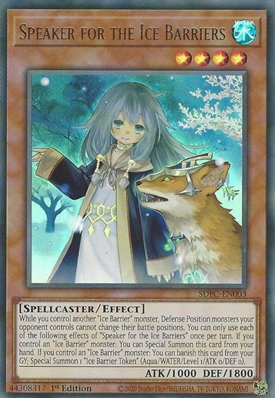 Speaker for the Ice Barriers (SDFC-EN003) [Structure Deck: Freezing Chains]