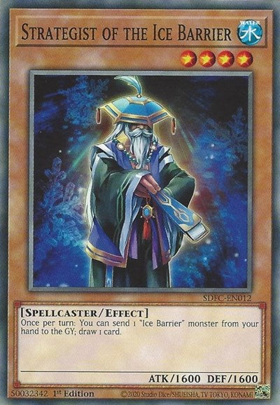 Strategist of the Ice Barrier (SDFC-EN012) [Structure Deck: Freezing Chains]