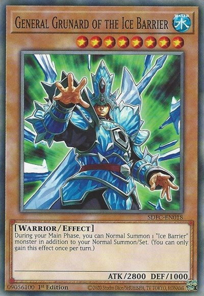 General Grunard of the Ice Barrier (SDFC-EN018) [Structure Deck: Freezing Chains]
