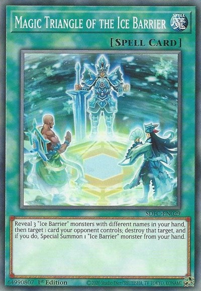 Magic Triangle of the Ice Barrier (SDFC-EN029) [Structure Deck: Freezing Chains]