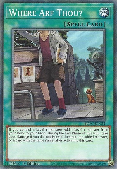 Where Arf Thou? (SDFC-EN034) [Structure Deck: Freezing Chains]