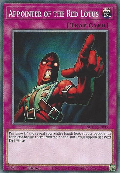 Appointer of the Red Lotus (SDFC-EN035) [Structure Deck: Freezing Chains]