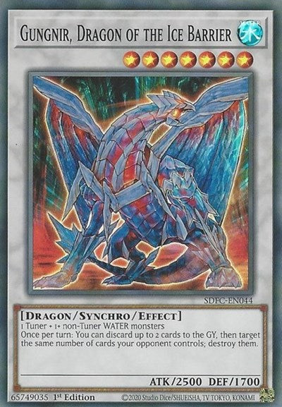 Gungnir, Dragon of the Ice Barrier (SDFC-EN044) [Structure Deck: Freezing Chains]