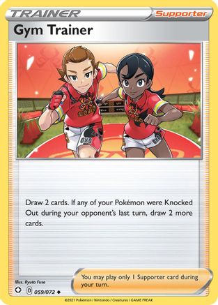 Gym Trainer 059/072  - Reverse Holofoil Shining Fates - Uncommon