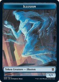 Illusion // Pegasus Double-Sided Token (Challenger 2021) (6 // 3) [Unique and Miscellaneous Promos]