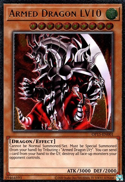 Armed Dragon LV10 (UTR) (OP15-EN001) [OTS Tournament Pack 15]