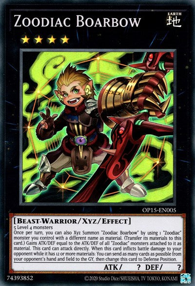 Zoodiac Boarbow (OP15-EN005) [OTS Tournament Pack 15]