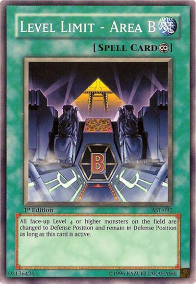 Level Limit - Area B (AST-092) [Ancient Sanctuary]