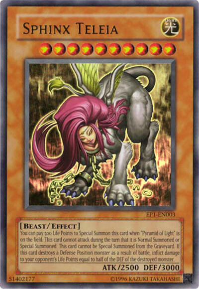Sphinx Teleia (EP1-EN003) [Yu-Gi-Oh! Movie Exclusive Pack]