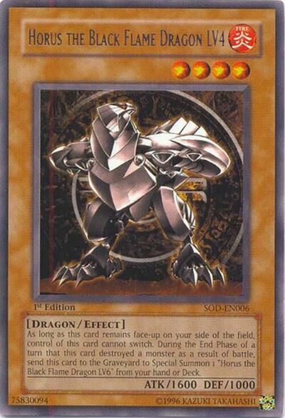 Horus The Black Flame Dragon LV4 (SOD-EN006) [Soul of the Duelist]