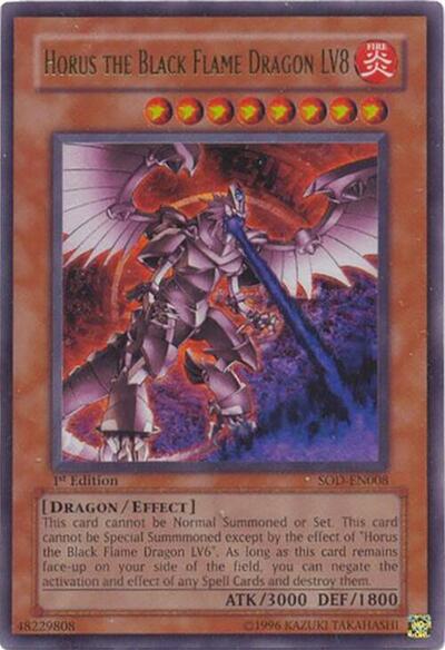 Horus the Black Flame Dragon LV8 (SOD-EN008) [Soul of the Duelist]