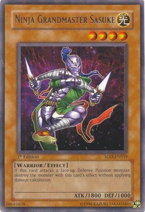 Ninja Grandmaster Sasuke (SOD-EN019) - Soul of the Duelist Unlimited