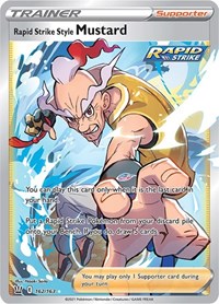 Rapid Strike Style Mustard (Full Art) (162/163) [SWSH05: Battle Styles]