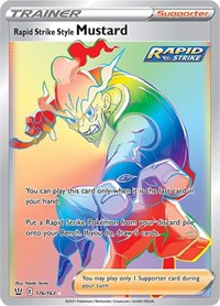 Rapid Strike Style Mustard (Secret) (176/163) [SWSH05: Battle Styles]